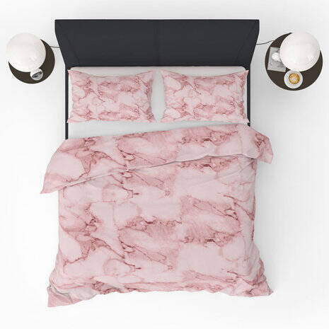 Dekbedovertrek Refined Bedding Marble Pink