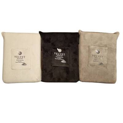 Body pillow kussensloop velvet — wit