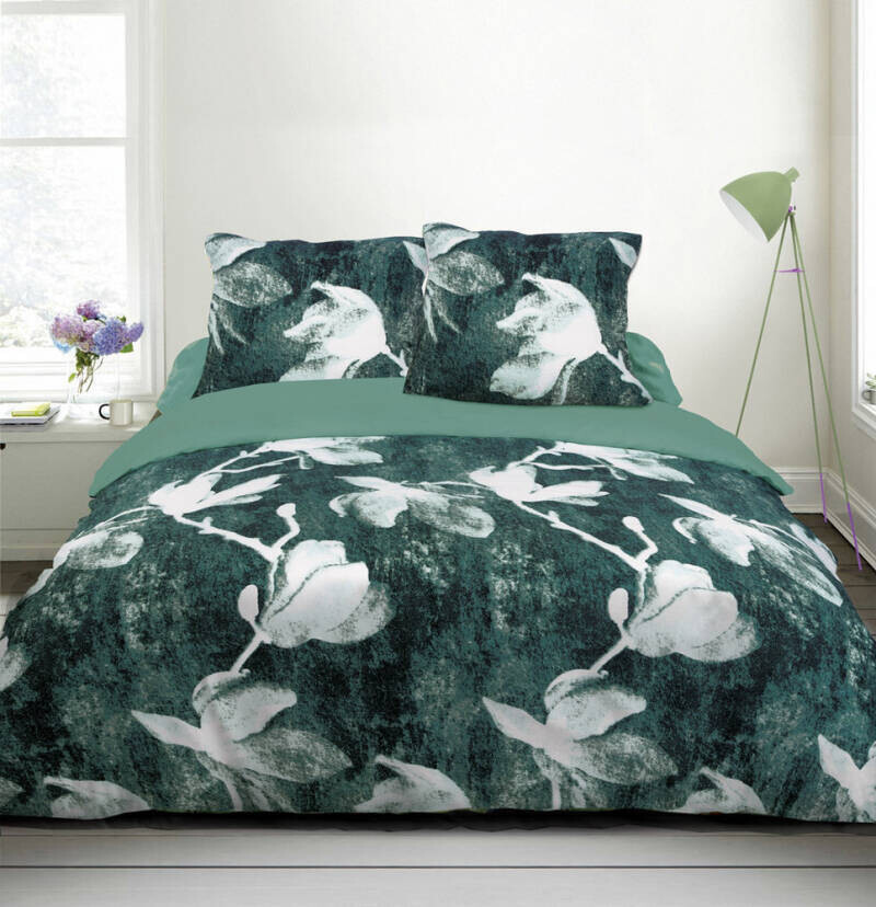 Dekbedovertrek Refined Bedding Magnolia groen