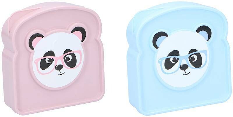 Lunchbox Panda Blauw