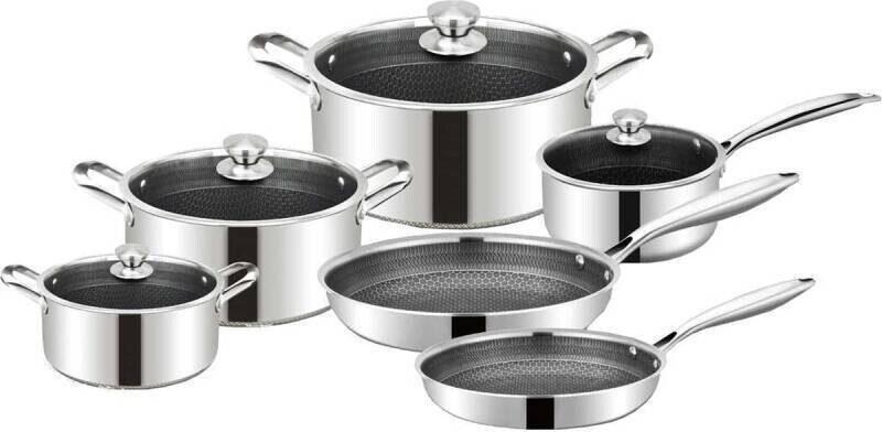 Pannenset Cheffinger CF-PS1010 honinggraat