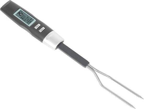 Vleesthermometer met vork functie Digitaal en draadloos LED display en Alarm Vleesvork.