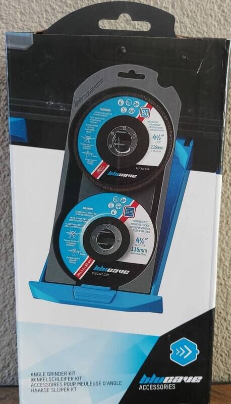 Slijpschijven BluCave accessoire set haakse slijper 5-delig 115 mm