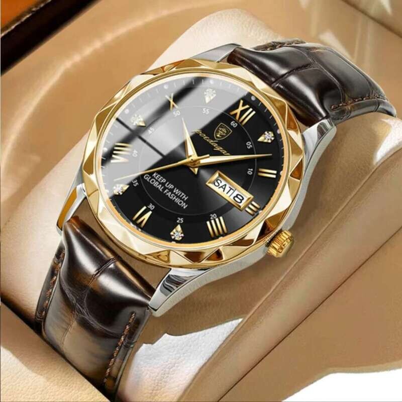 Poedagar Herrenuhr Lederband