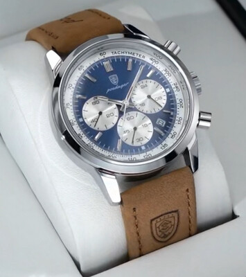 Poedgar Herrenuhr Lederband