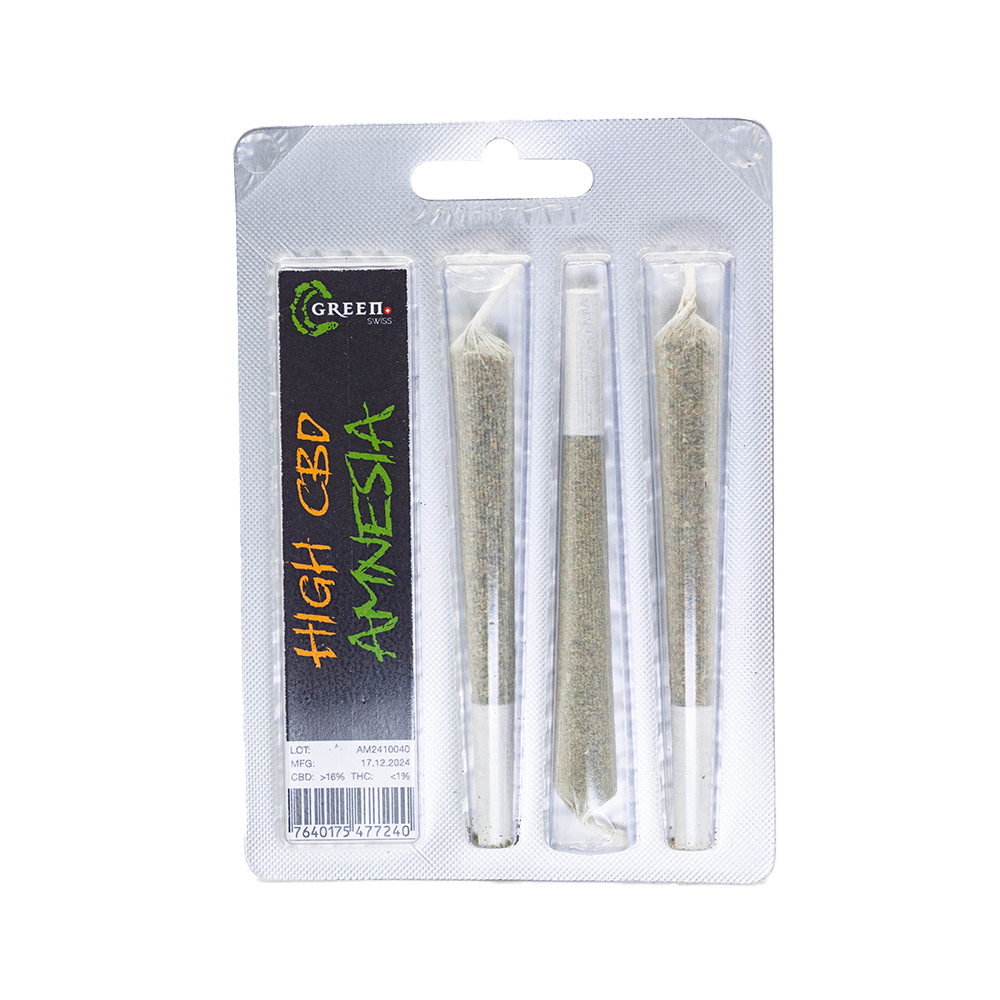 C-Green PreRolls Amnesia 3 Stück