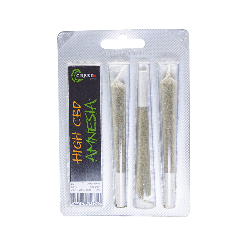 C-Green PreRolls Amnesia 3 Stück
