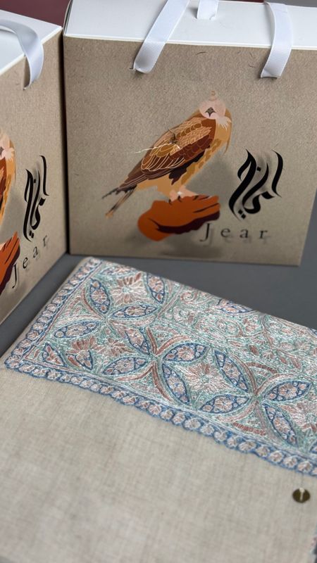 باشمينا صوف طبيعي ١٠٠٪شغل يدوي ؜
