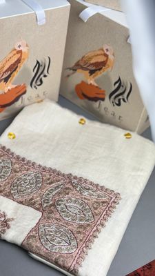 باشمينا صوف طبيعي ١٠٠٪؜شغل يدوي