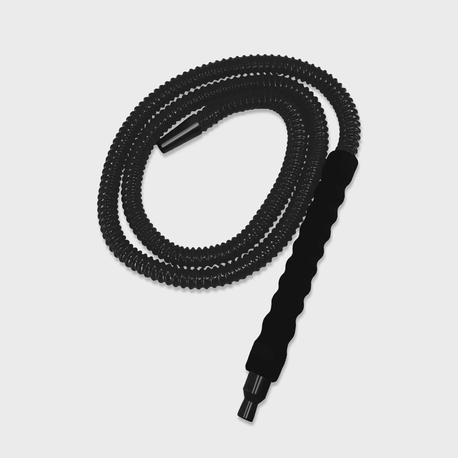 B.Y.O. 10” Grip Handle Plastic Hookah Hose, Color: Black
