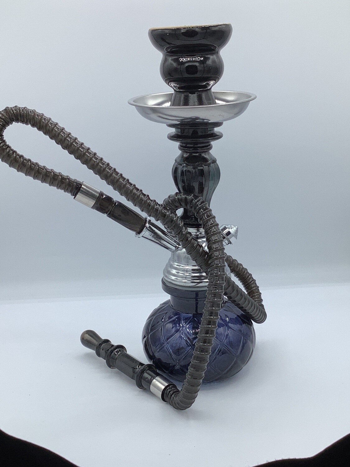 Premium Hookah 11&quot; Venetian Hookah, Color: Black