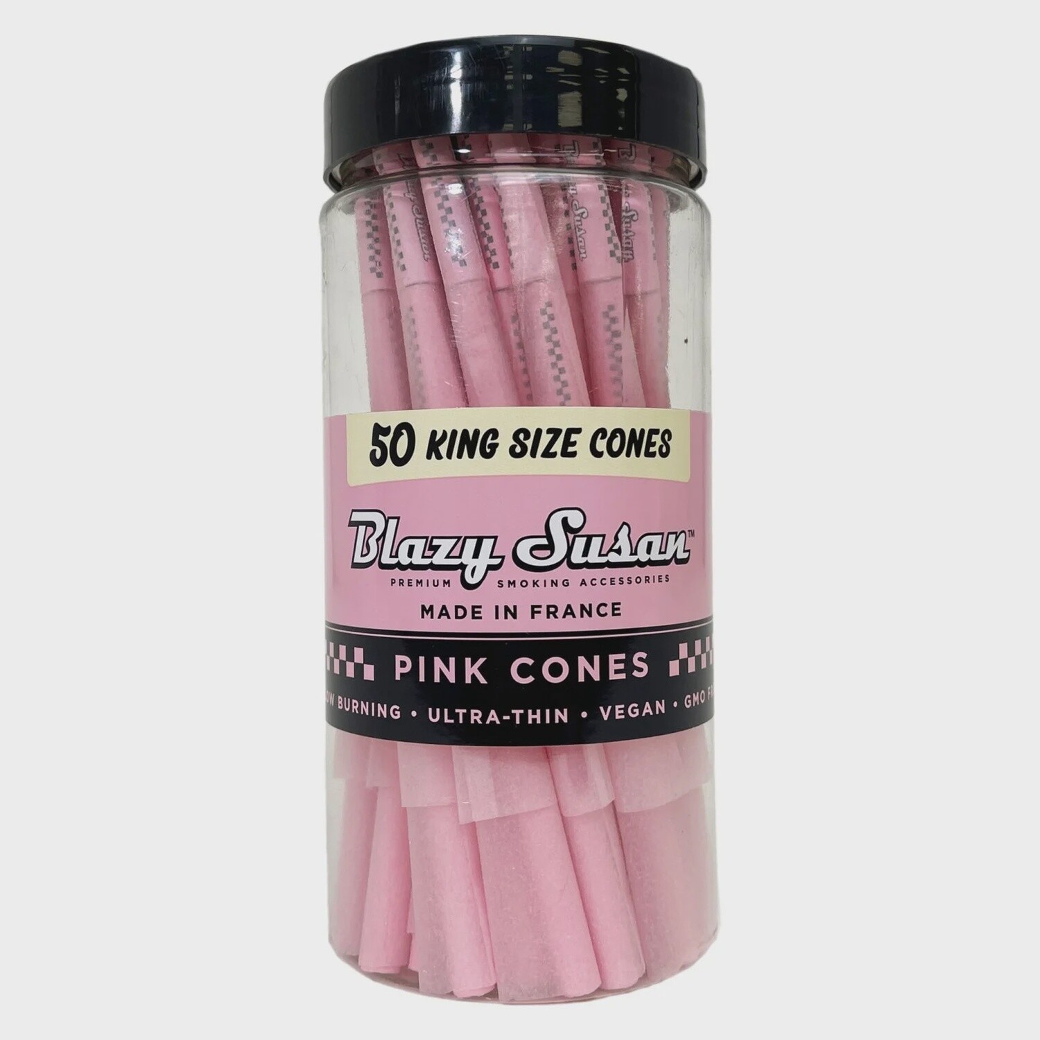 Blazy Susan King Size Cones, 50ct, Color: Pink