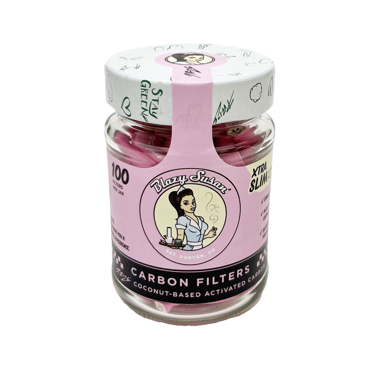 Blazy Susan Carbon Filters, Xtra Slim 100ct