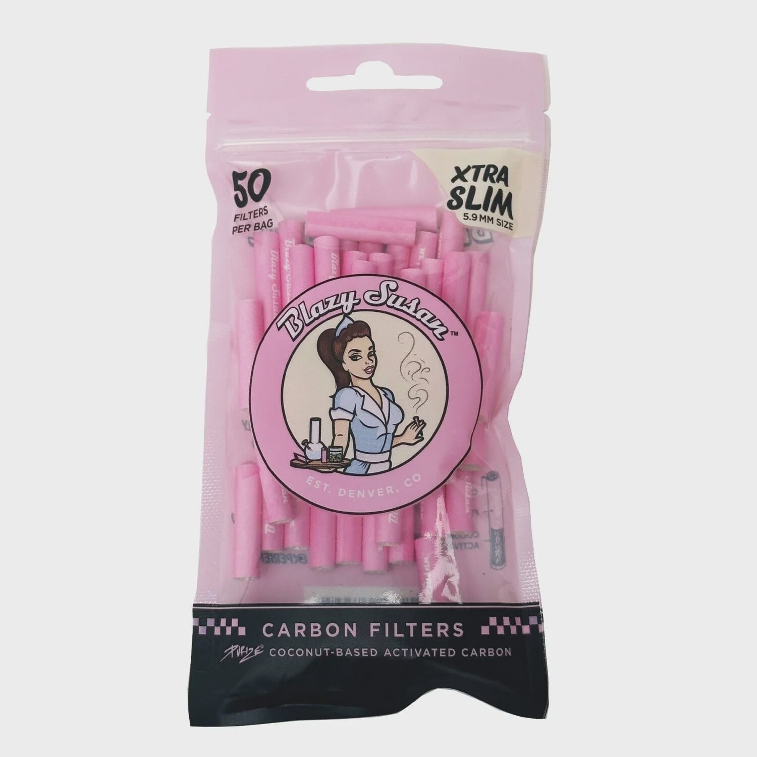 Blazy Susan Carbon Filters, Xtra Slim 50ct