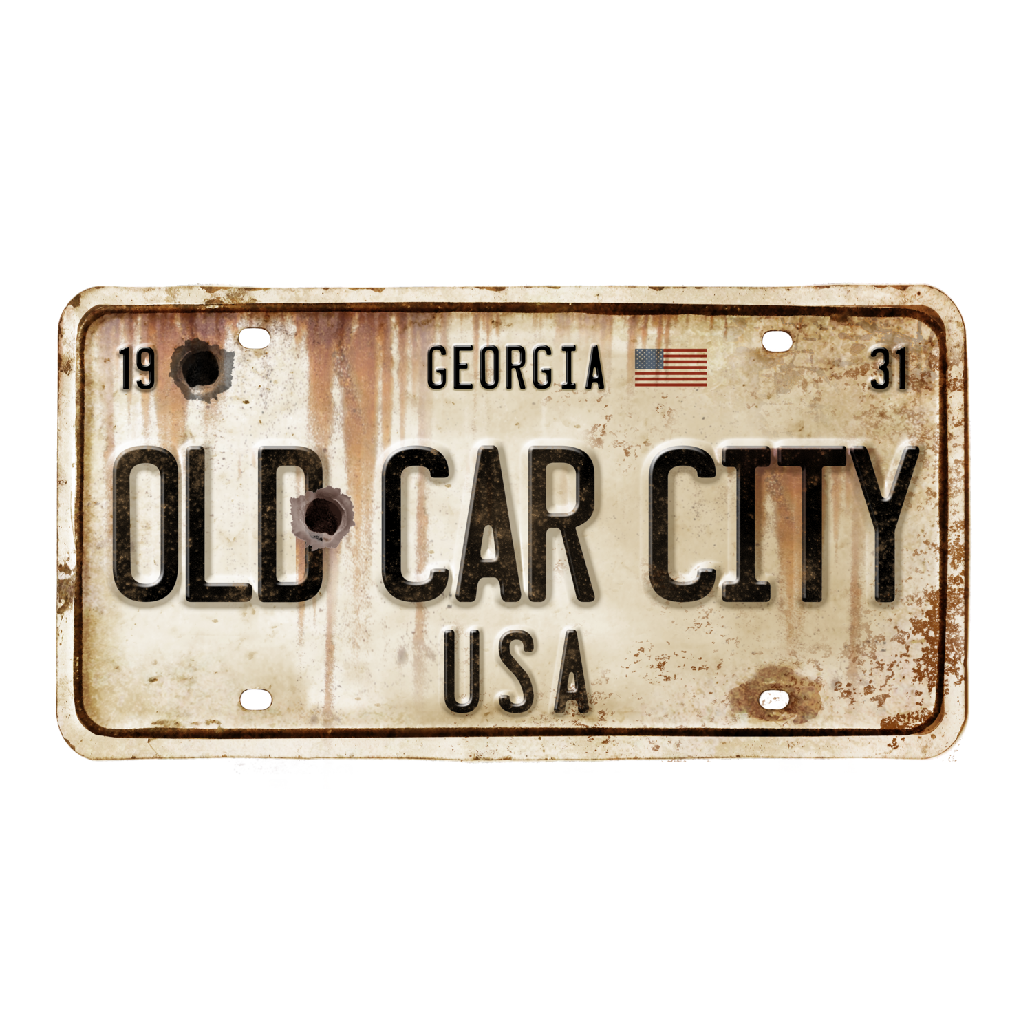 Old Car City License Plate