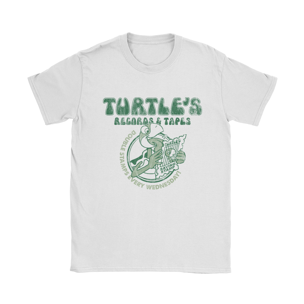 Turtle&#39;s Records And Tapes - Double Stamps T-Shirt