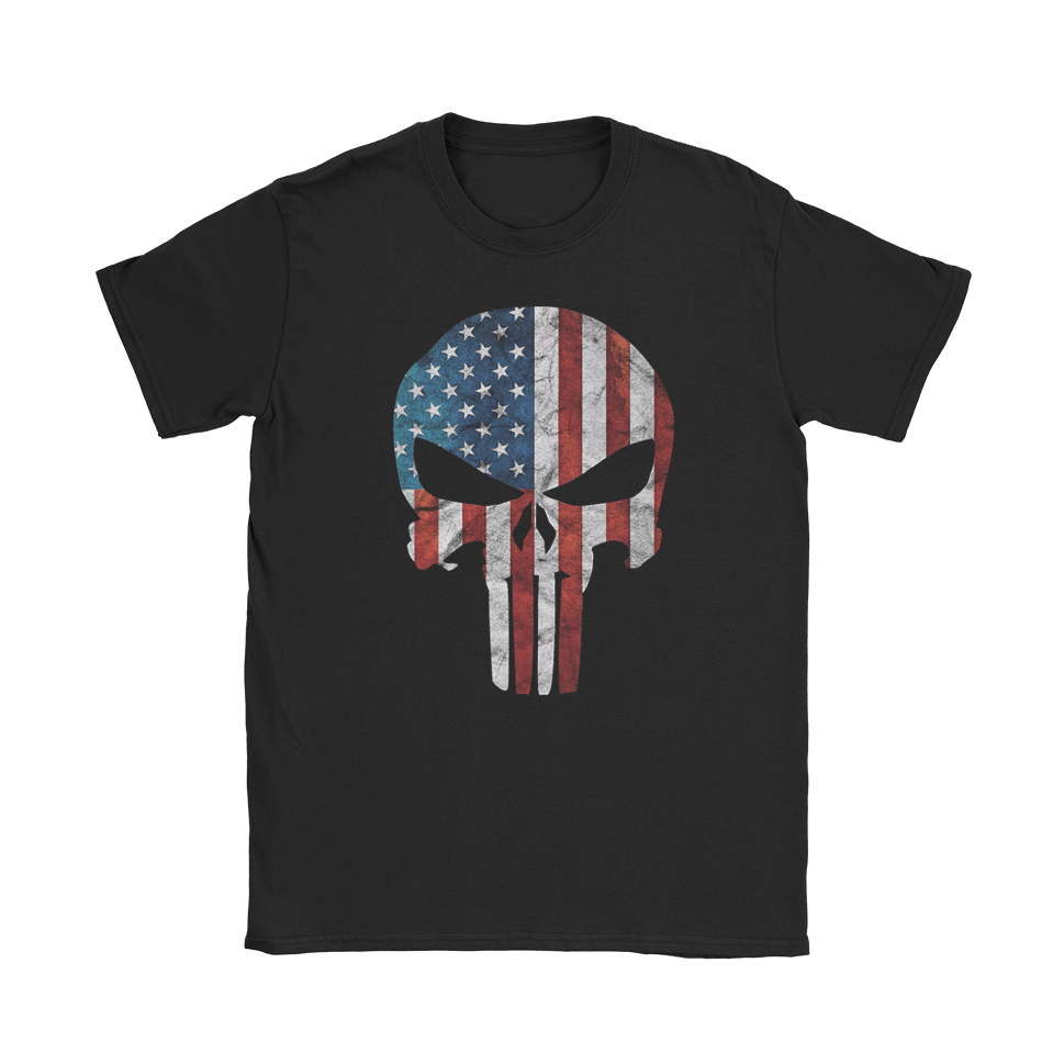 American Skull Retro T-Shirt