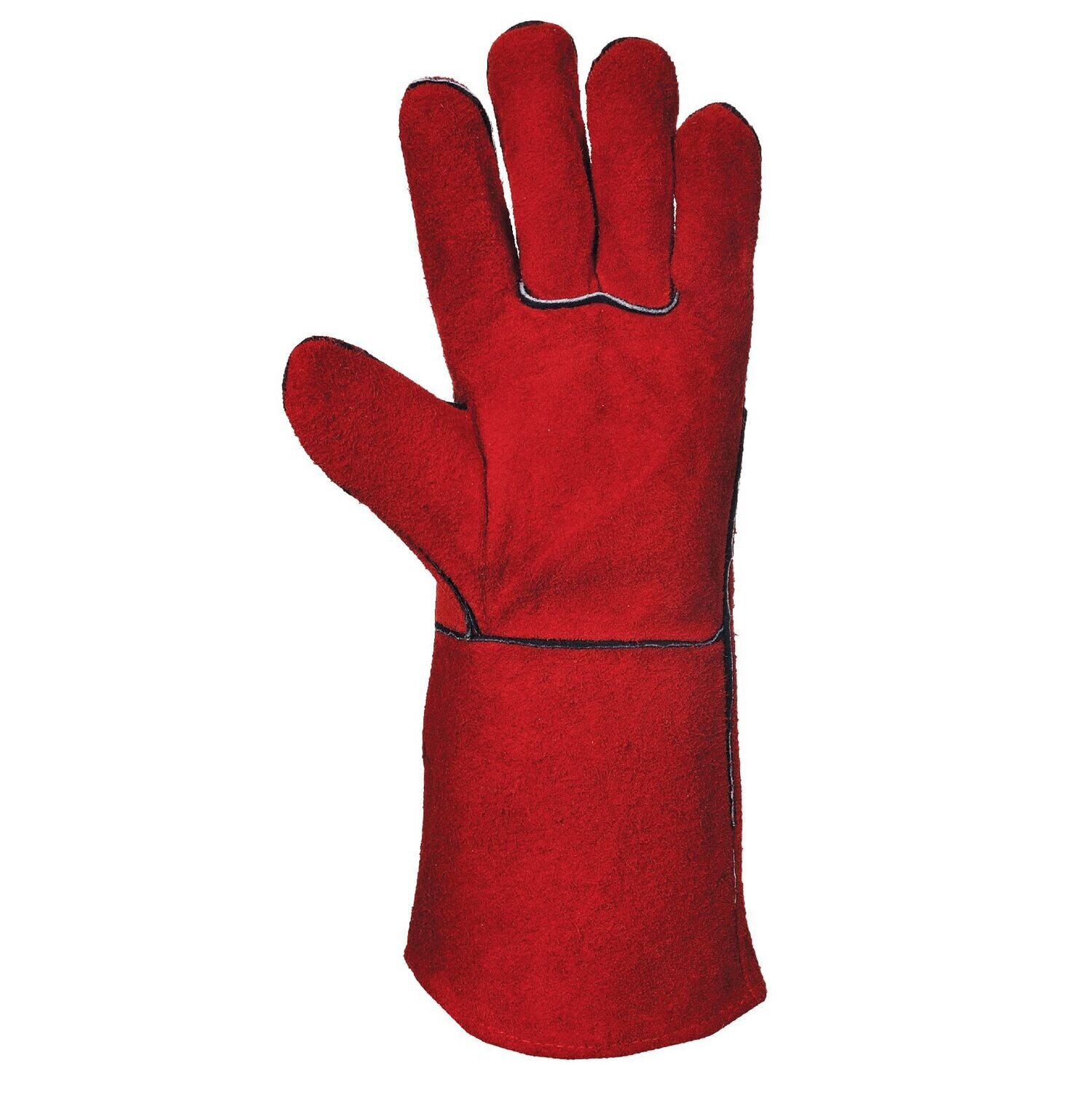 Welders Gauntlet Glove in Red