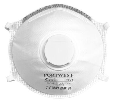FFP3 Valved Dolomite Light Cup Respirator (Pk10)