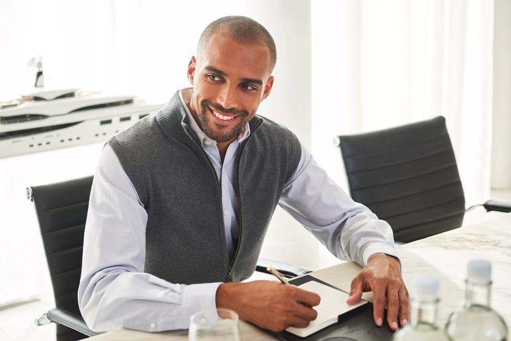 Men's Lincoln Knitted Zip Gilet