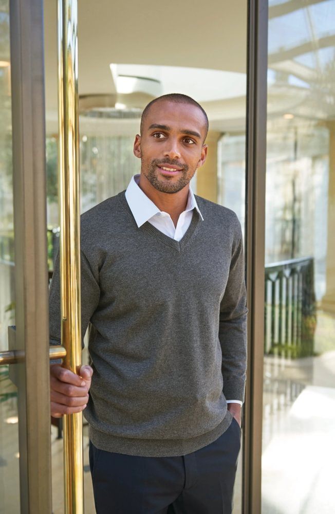 Men's Boston V-neck Jumper