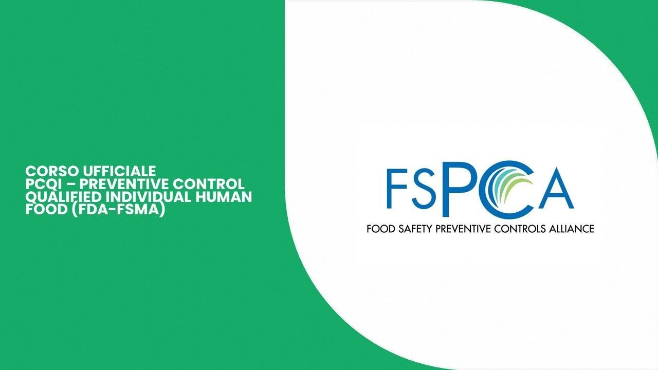 Corso PCQI Human Food Corso PCQI Human Food