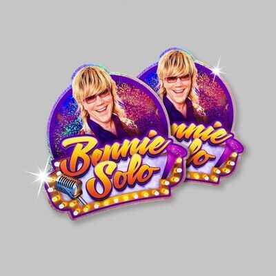Bennie Solo Sticker (2 stuks) met glitter effect
