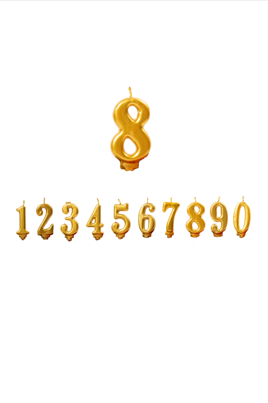 Geburtstagskerzen Zahlen 8 ,3D Gold Geburtstagskerzen,Kerzen Geburtstag Zahl 8 , Kuchen Topper Dekoration Kuchendeko Geburtstag, Geburtstagskerzen für Geburtstagsdeko
