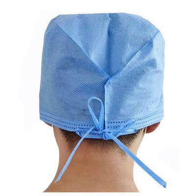 Disposable Surgeon Cap with fixed ties at the back