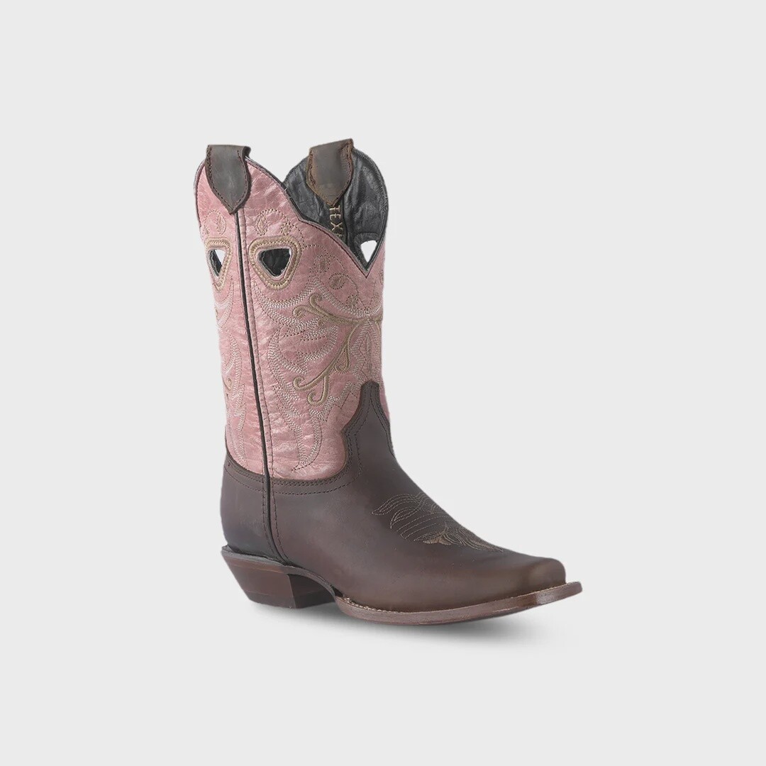 Texas Country Women&#39;s Western Boot Azkar Tan E316