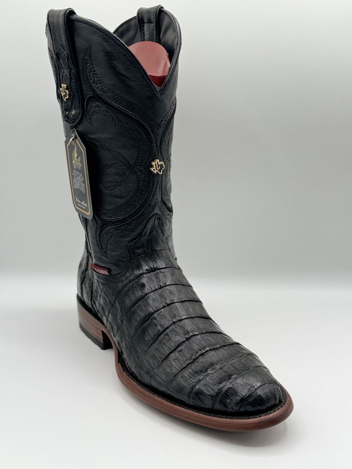 Lm81 Caiman Tail Black Round Toe