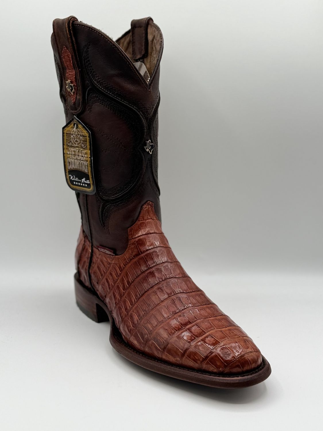 Lm81 Caiman Tail Brandy Round Toe