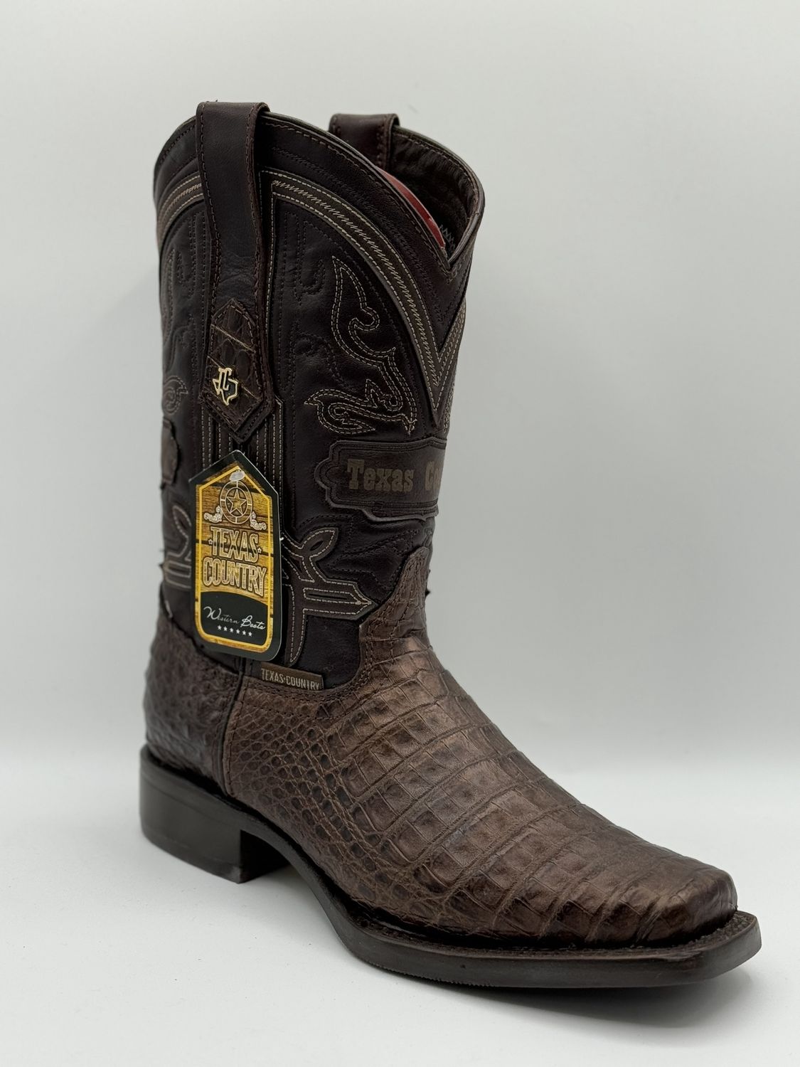 Caiman Belly Paris Tc Toe Rubber Sole