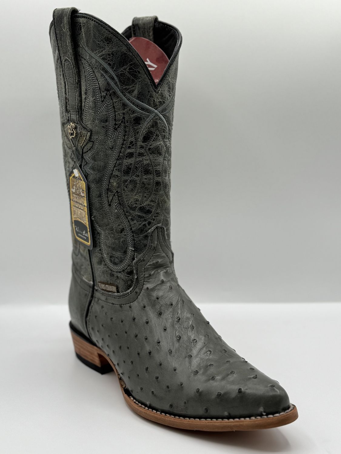 Ostrich Grey Snip Toe