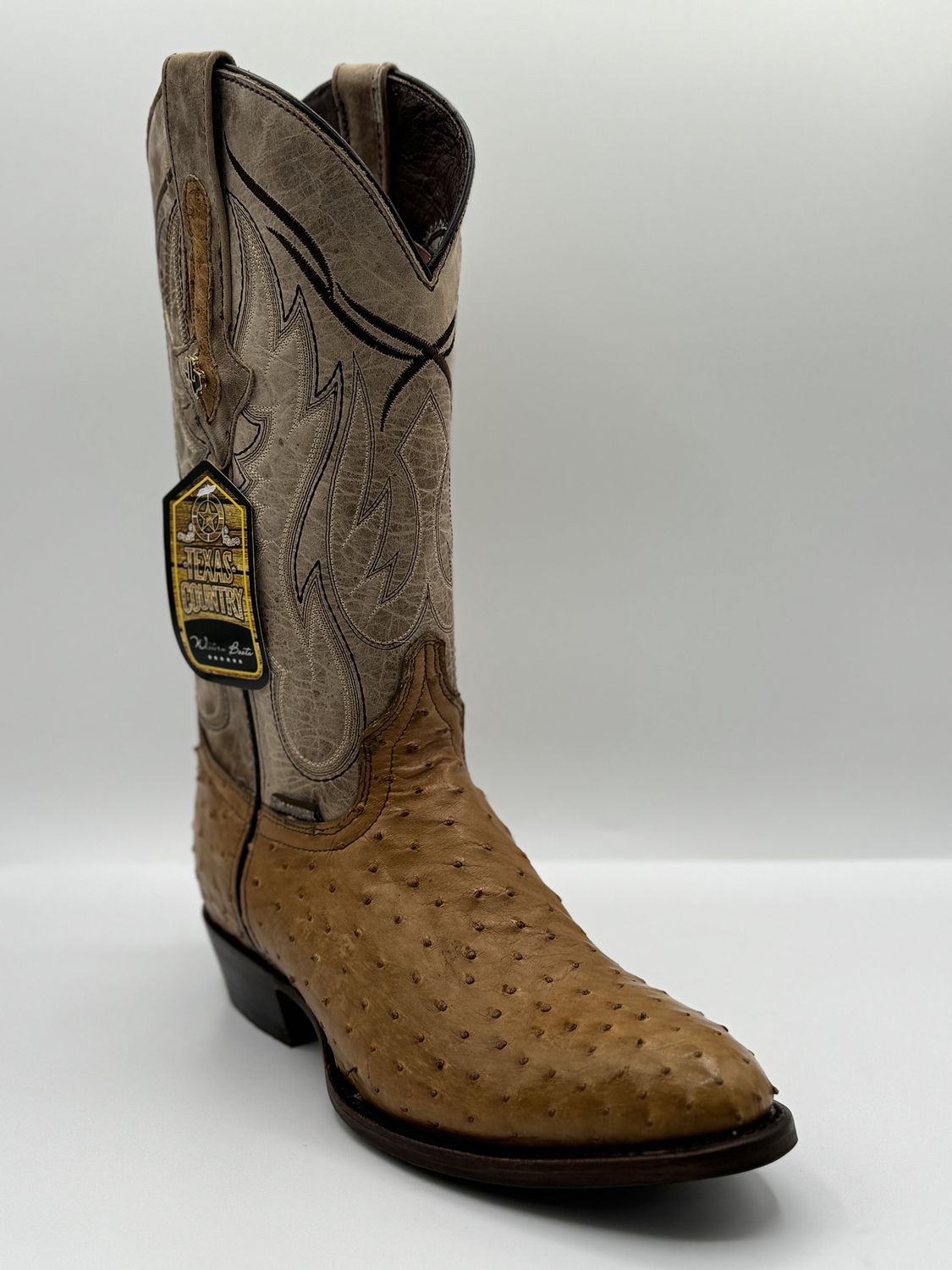 Ostrich Antique Round Toe