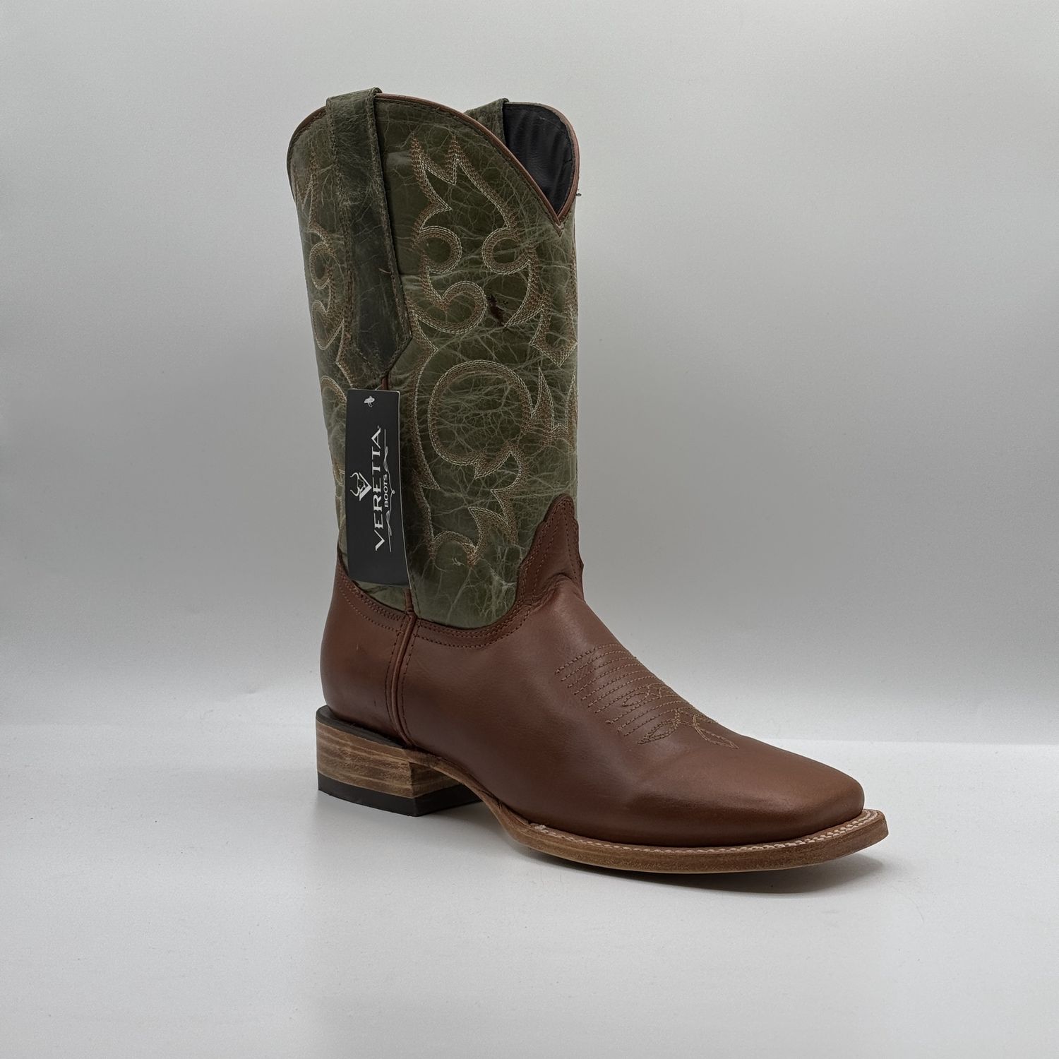 Men&#39;s Brandy Boots Square Toe E1409 Savat Brandy
