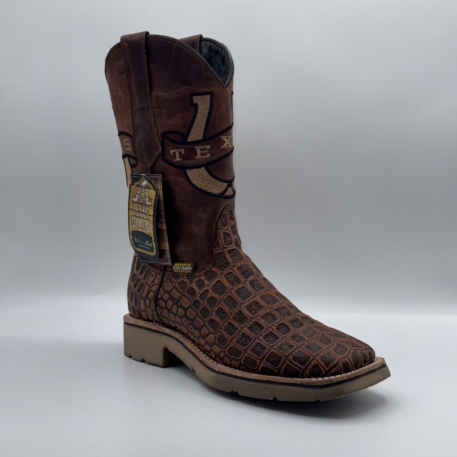Wook Boot Coco Argentino Cognac Rustico Work Tx W18 Doble Densidad