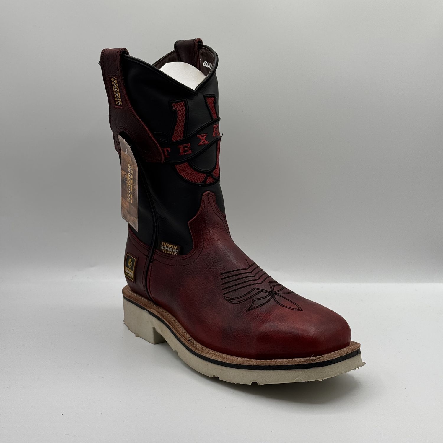 Work Boot Bawyno Rojo Steel Toe Work Tx W36 Pu Marfil