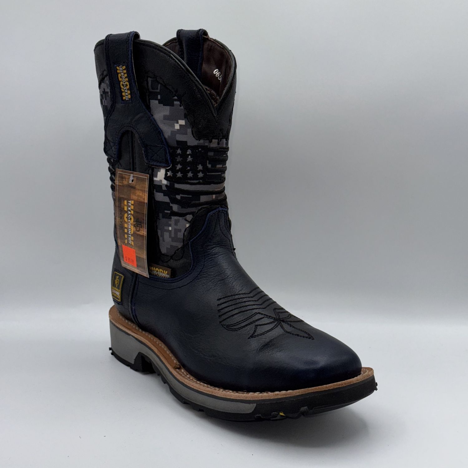Work Boot Bawyno Azul Work Tx W31 Doble Densidad Negro