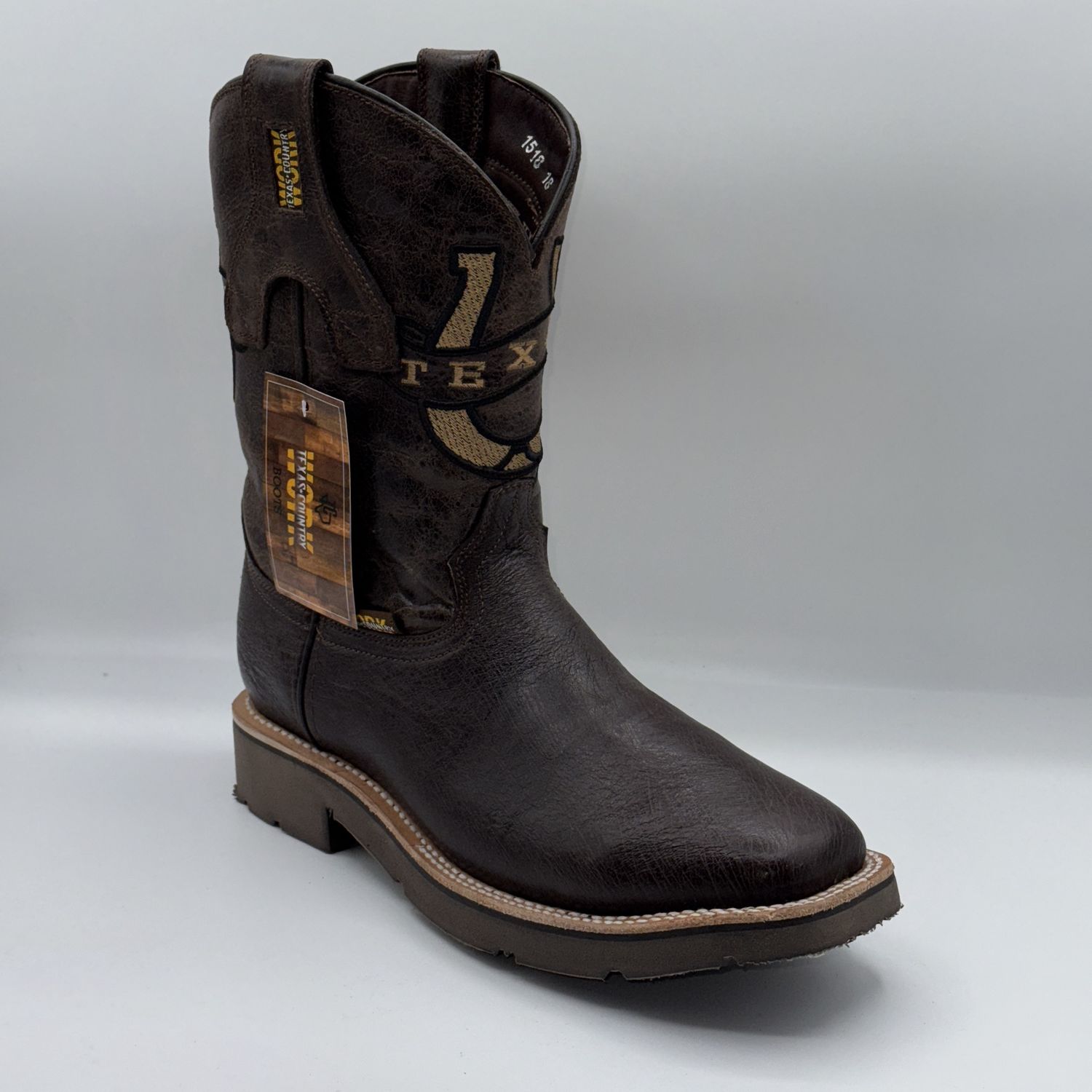 Wook Boot Avestruz Original Choco Work Tx W13 Pu Cafe