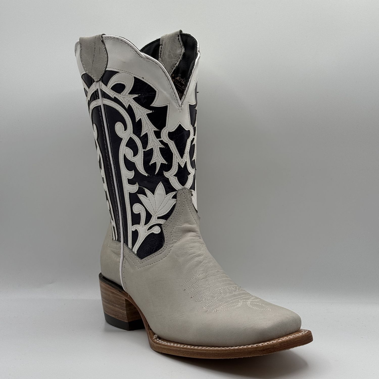 Texas Country Women&#39;s Western Boot Ferrero Blanco H-59 E1303