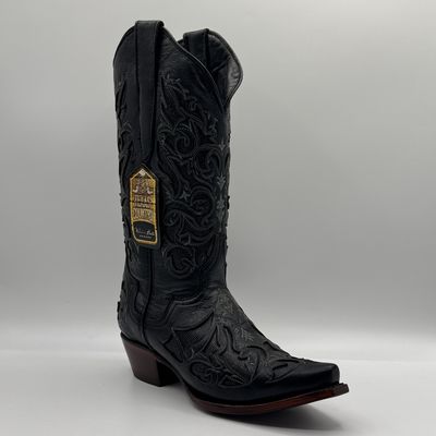 Women’s Western Boot Azakar Black E056