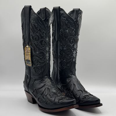 Women’s Western Boot Azakar Black E056