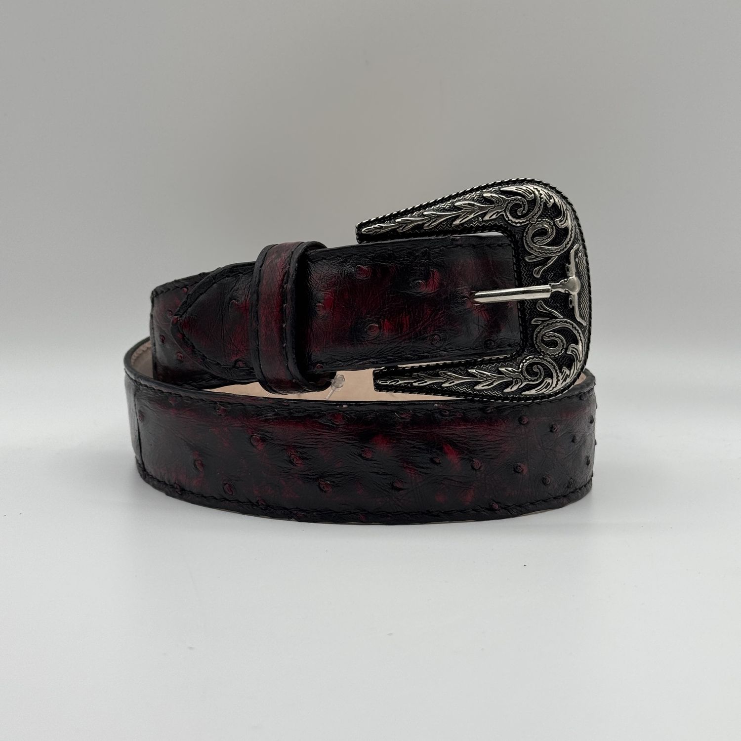 Mens Texas Country Belt Ave Exotic Black Cherry 0-028