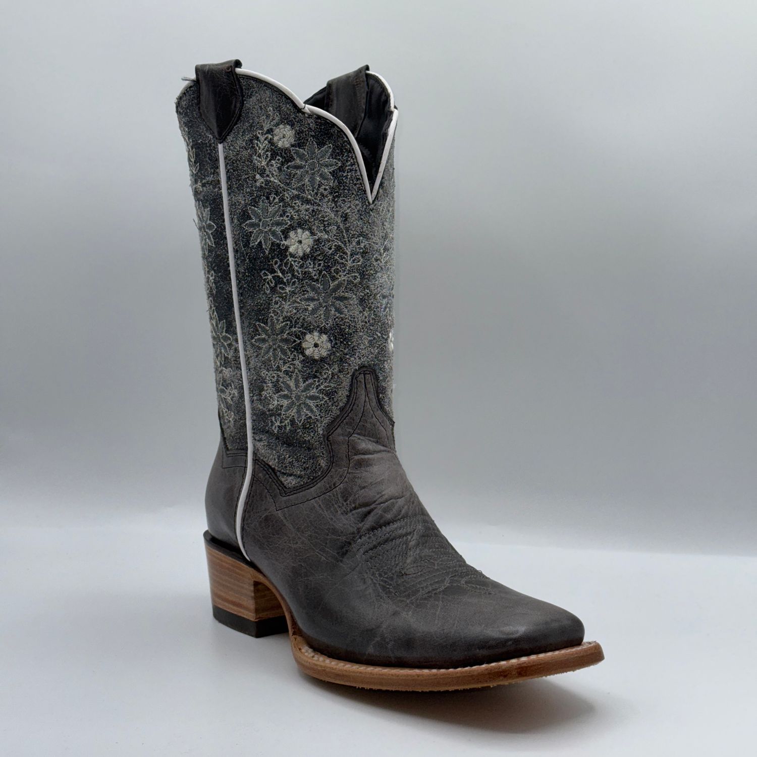 Texas Country Women&#39;s Western Boot Alexa Gris H-59 E1300