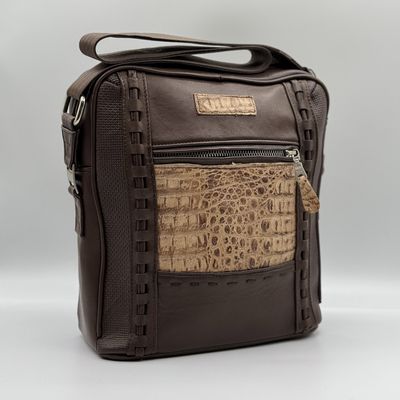 Caiman Antique Unisex Exotic Bag E1348
