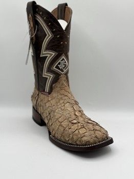 Bota Rombos Pescado Ligth Tan Men&#39;s Boots Square Toe