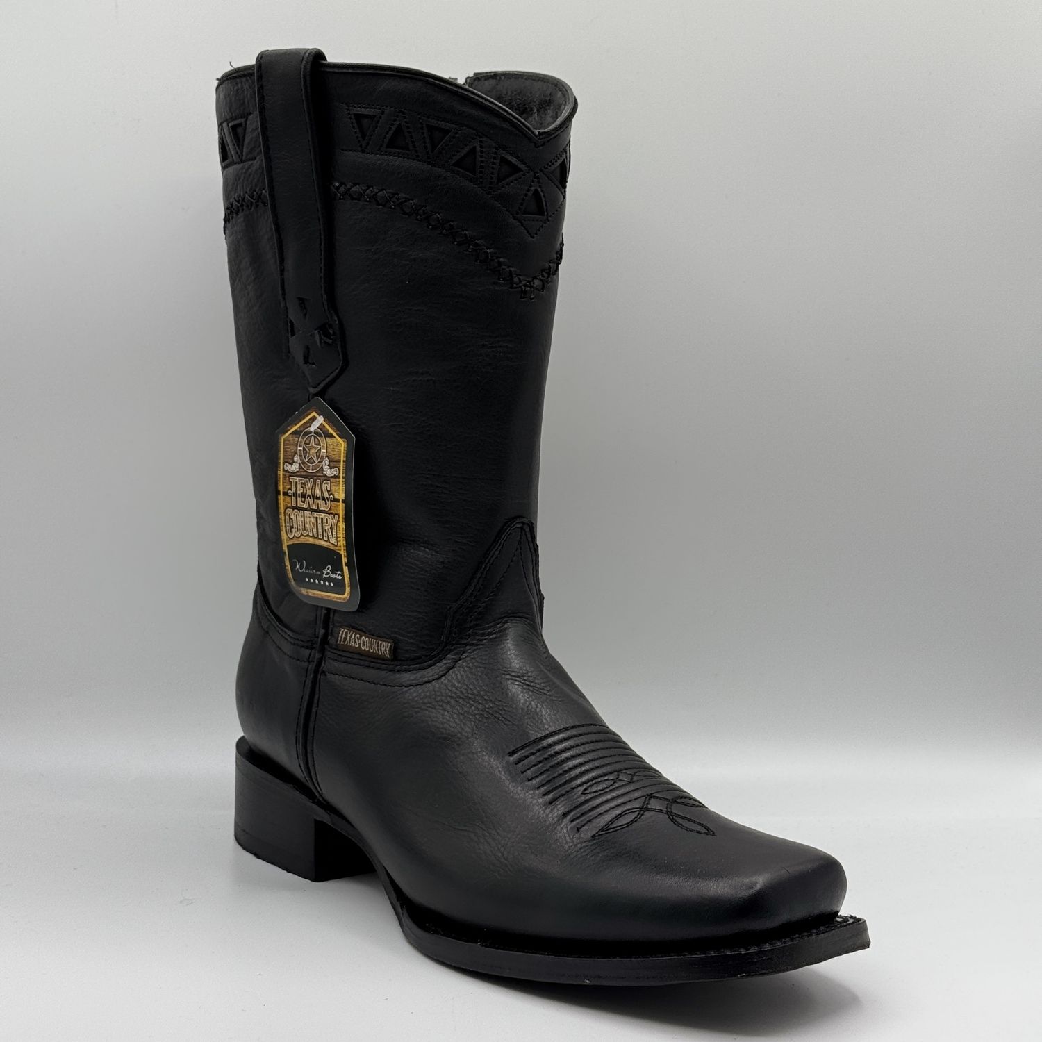 Men&#39;s Boots Grizly Negro Rodeo Toe E489