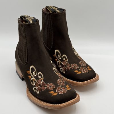 Botin Para Dama Nobuk Moka 501-N E-Flowers