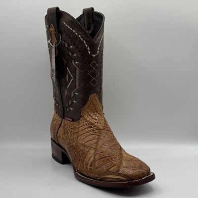 Bota Rombos Caiman Camel Men&#39;s Boots Square Toe